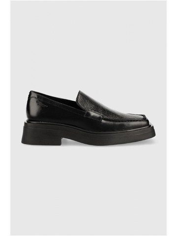 Kožené mokasíny Vagabond Shoemakers EYRA dámské černá barva na plochém podpatku 5350 214 20