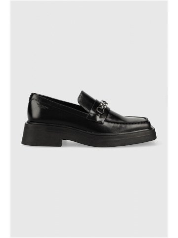 Kožené mokasíny Vagabond Shoemakers EYRA dámské černá barva na plochém podpatku 5550 001 20