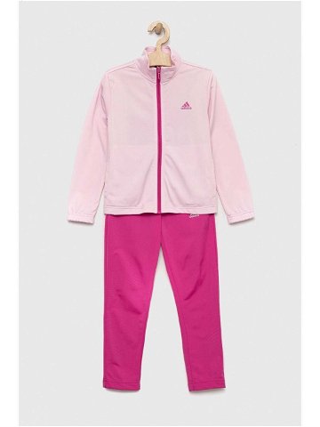 Dětská tepláková souprava adidas G BL růžová barva