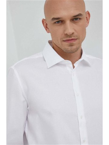 Košile Seidensticker bílá barva slim s klasickým límcem 01 693650
