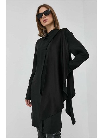 Šaty Victoria Beckham černá barva mini
