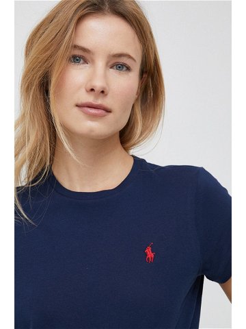 Bavlněné tričko Polo Ralph Lauren tmavomodrá barva 211898698