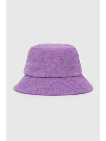 Bavlněná čepice Billabong fialová barva