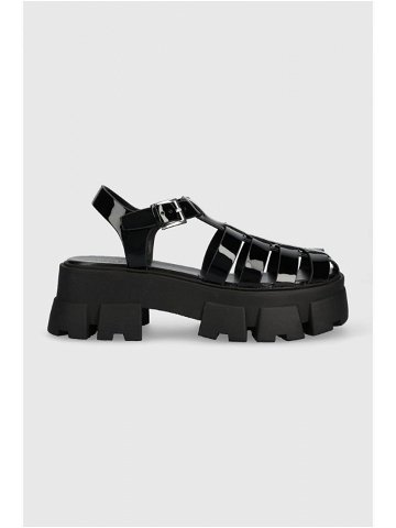 Sandály Aldo Suzy dámské černá barva na platformě