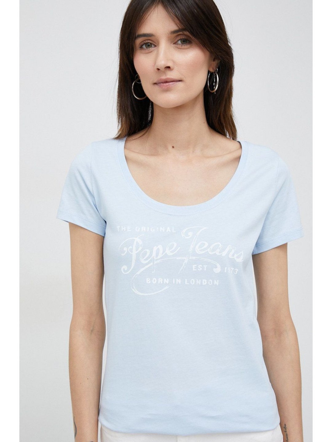Bavlněné tričko Pepe Jeans Mery