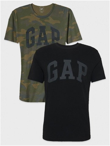 Černé pánské tričko GAP Logo Basic