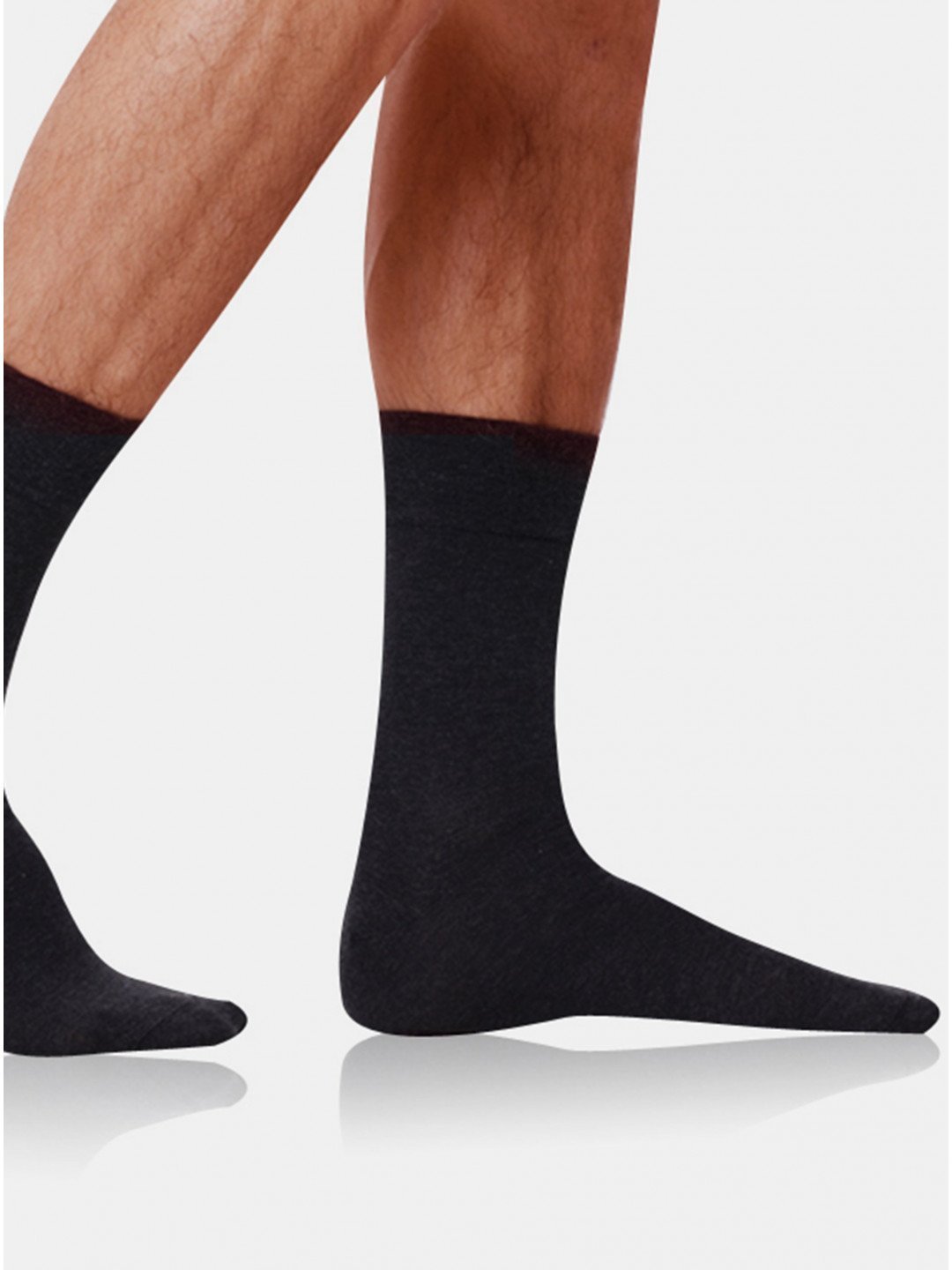 Tmavě šedé pánské ponožky Bellinda COTTON MAXX MEN SOCKS
