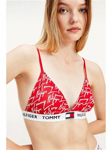 Červená vzorovaná podprsenka Tommy Hilfiger Underwear