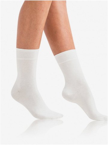 Bílé dámské ponožky Bellinda COTTON MAXX LADIES SOCKS