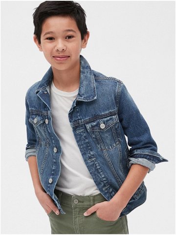 Modrá klučičí dětská džínová bunda denim icon