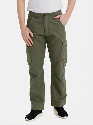Khaki pánské kalhoty s kapsami SAM 73