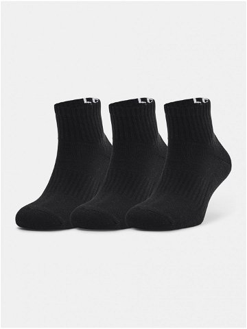 Ponožky Under Armour Core QTR 3PK – černá