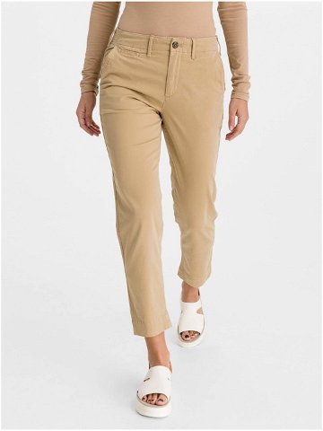 Béžové dámské rovné kalhoty GAP