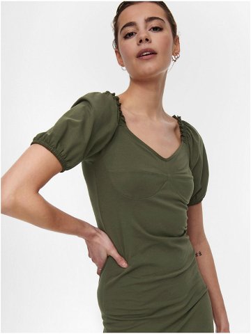 Zelené pouzdrové šaty ONLY Niff