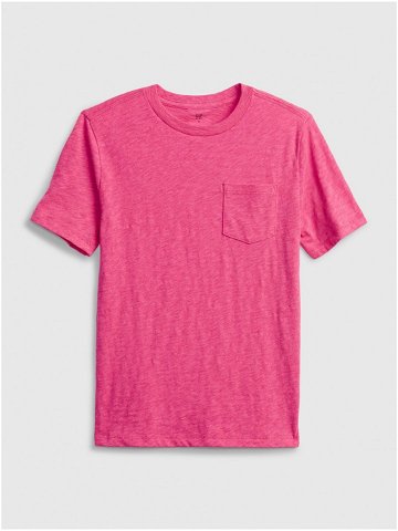 Růžové klučičí dětské tričko 100 organic cotton t-shirt
