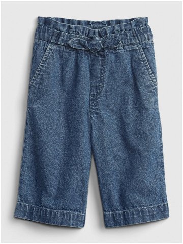 Modré holčičí dětské džíny crop-paper Washwell GAP