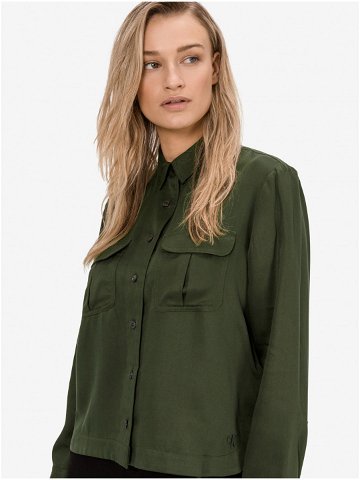 Zelená dámská košile Calvin Klein Jeans Utility