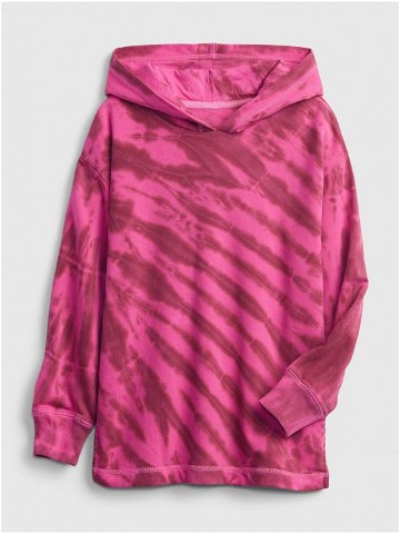 Růžová holčičí mikina ovrsized hoodie