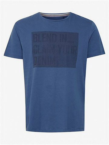 Modré pánské triko s potiskem Blend