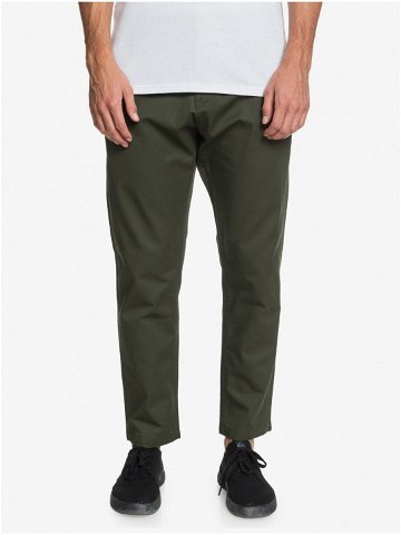 Zelené pánské kalhoty Quiksilver Disaray