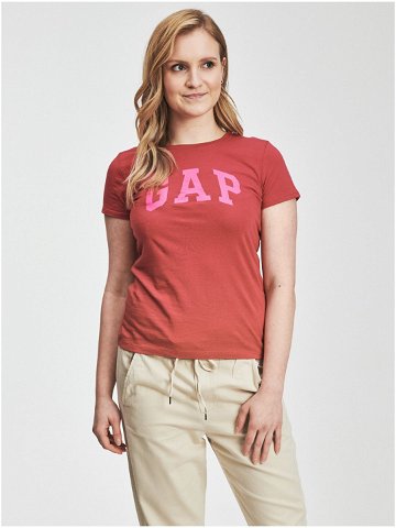 Růžové dámské tričko GAP Logo t-shirt