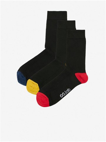 Sada tří párů pánských ponožek v černé barvě ZOOT lab