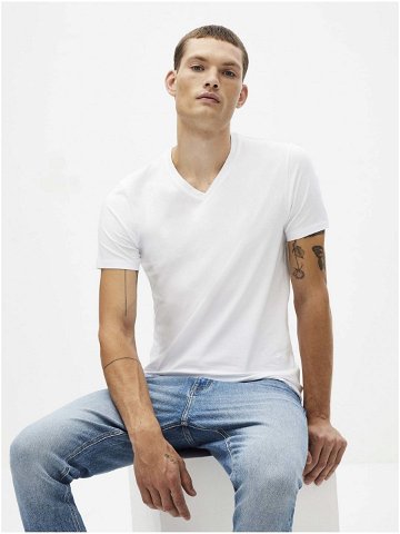 Bílé pánské basic tričko Celio Neuniv