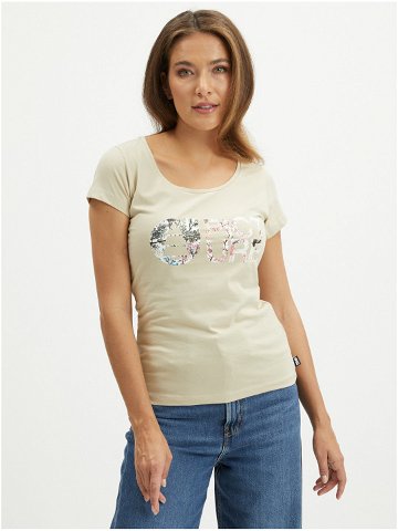 Béžové dámské tričko tričko Picture