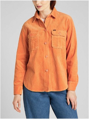 Oranžová dámská manšestrová košile Lee Sandy