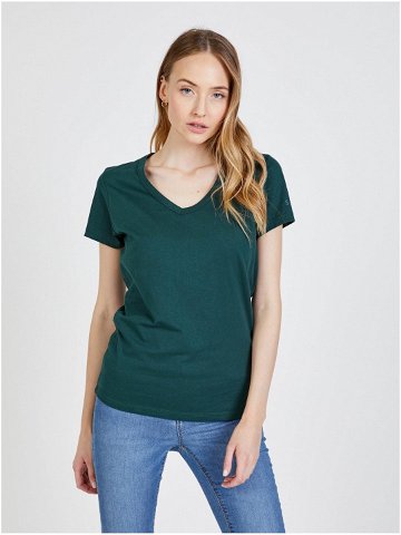Tmavě zelené dámské tričko SAM 73 Una