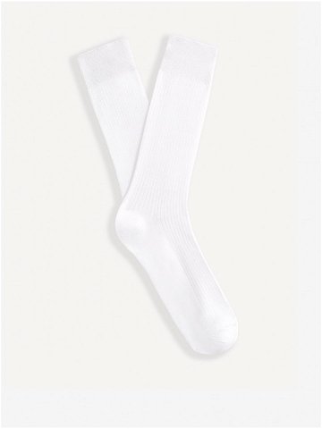 Bílé ponožky Celio Riqlo