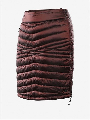 Hnědá dámská prošívaná sukně Alpine Pro ELMARA 2