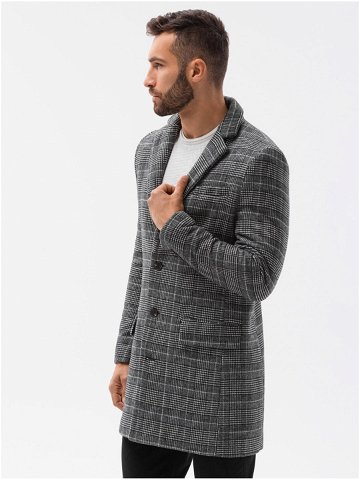 Šedý pánský kabát Ombre Clothing C499
