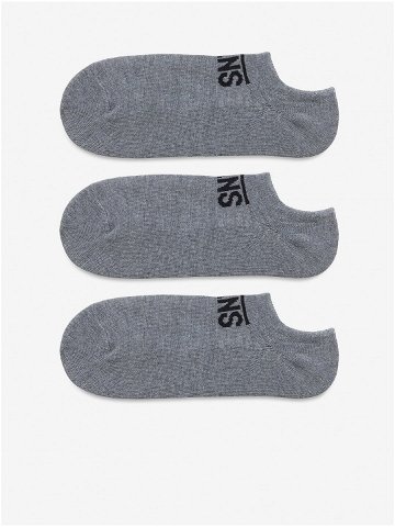 Sada tří pánských ponožek v šedé barvě Vans