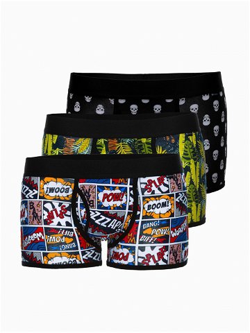 Vzorované pánské boxerky – 3 pack Ombre Clothing U157