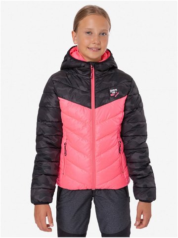 Černo-růžová holčičí zimní prošívaná bunda SAM 73 Terri