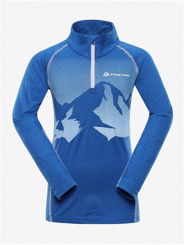 Modré dětské vzorované sportovní tričko Alpine Pro NEVEO 6
