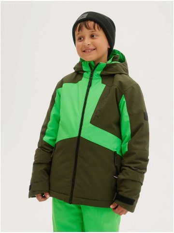 Zelená dětská zimní bunda s kapucí O Neill Hammer Jr Jacket