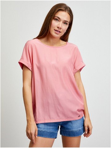 Růžové basic tričko ZOOT lab Priscilla