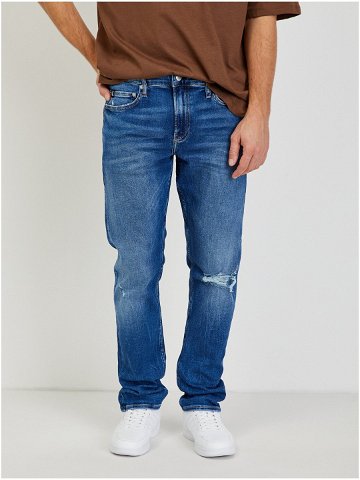 Modré pánské slim fit džíny Calvin Klein Jeans