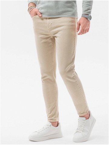 Béžové pánské džíny Ombre Clothing P1058