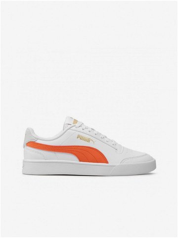 Oranžovo-bílé dětské tenisky Puma Shuffle Jr