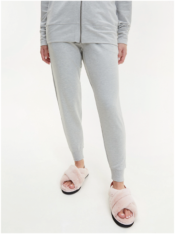 Světle šedé dámské žíhané tepláky Calvin Klein Jeans