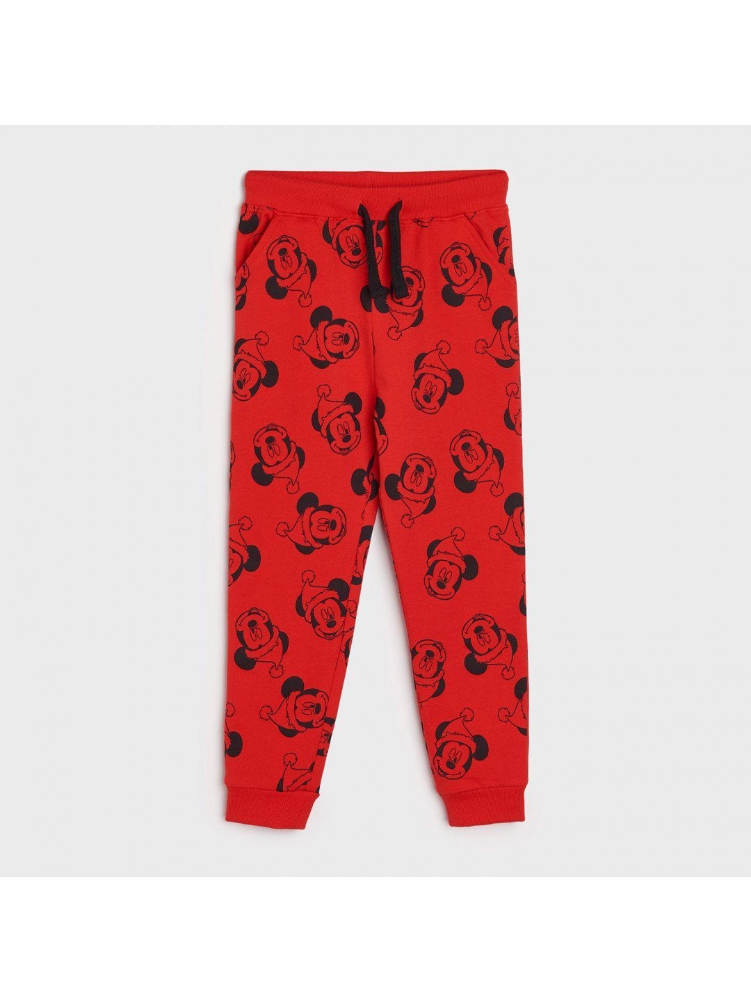 Sinsay – Teplákové kalhoty joggers Mickey Mouse – Červená