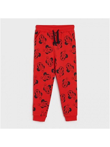 Sinsay – Teplákové kalhoty joggers Mickey Mouse – Červená
