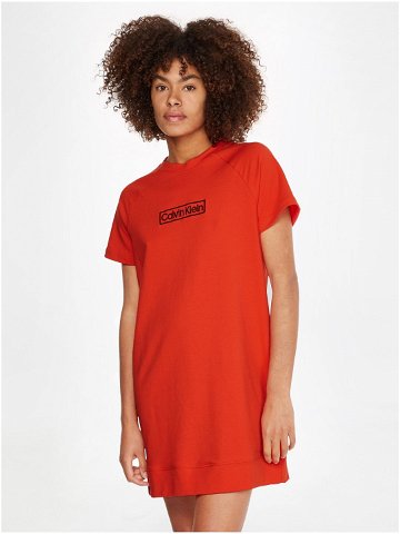 Oranžová dámská noční košile Calvin Klein Underwear