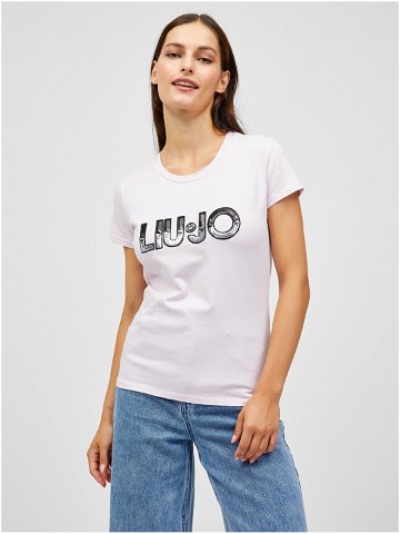 Světle růžové dámské tričko Liu Jo