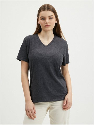 Tmavě šedé žíhané dámské tričko O Neill
