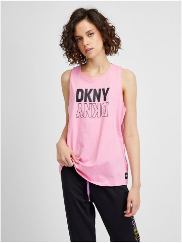 Růžové dámské tílko DKNY