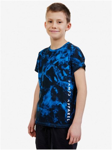 Tmavě modré chlapecké vzorované tričko SAM 73 Sylvester